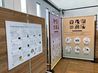 写真4 日本企業による途上国での適応ビジネス事例を紹介するパネルを展示しました。