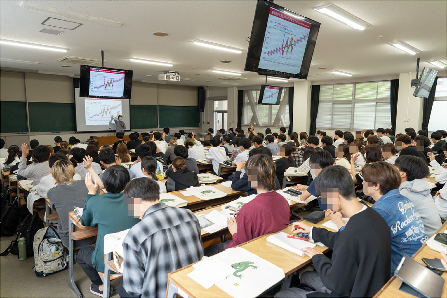 写真：香川大学での授業の様子（国立環境研究所 広報室 志賀薫氏 撮影）