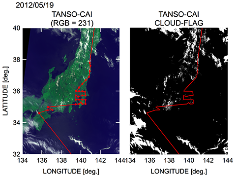 fig. TANSO-CAI雲フラグ