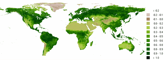 fig. 2009年7月 NDVI