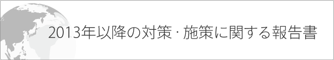 2013年以降の対策・施策に関する報告書