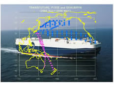 Figure 2: Locations of oceanic air sampling