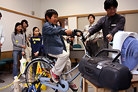 自転車発電に挑戦