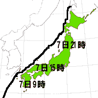 台風18号進路図